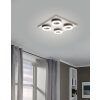 Eglo PALENA Plafondlamp LED Nikkel mat, 4-lichts