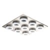 Eglo PALENA Plafondlamp LED Nikkel mat, 9-lichts