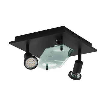 Eglo CABO Plafondlamp LED Zwart, 4-lichts