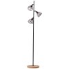 Brilliant Avia Staande lamp Natuurlijke kleuren, Zwart, 3-lichts