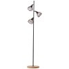 Brilliant Avia Staande lamp Natuurlijke kleuren, Zwart, 3-lichts