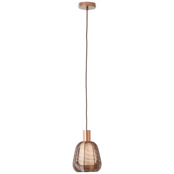 Brilliant Wallace Hanglamp Mokka, 1-licht