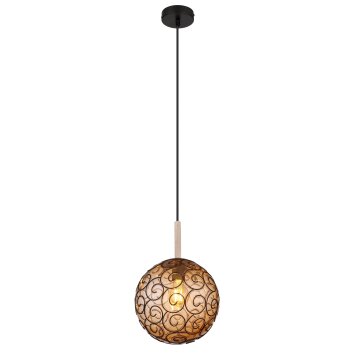 Globo MAXI Hanger Natuurlijke kleuren, Zwart, 1-licht