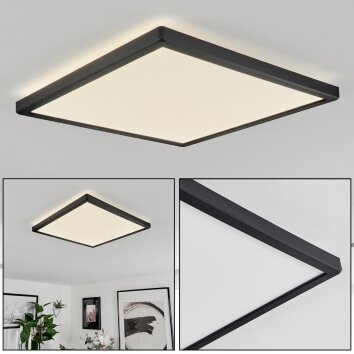 Folgares Plafondpaneel LED Zwart, 1-licht