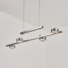 Fernandaires Hanglamp LED Nikkel mat, 8-lichts