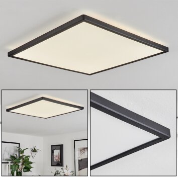 Folgares Plafondpaneel LED Zwart, 1-licht