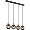 Globo POTTER Hanger Messing, Zwart, 4-lichts