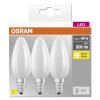 OSRAM CLASSIC B Set van 3 LED E14 5,5 Watt 2700 Kelvin 806 Lumen