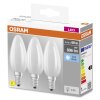 OSRAM CLASSIC B Set van 3 LED E14 5,5 Watt 4000 Kelvin 806 Lumen