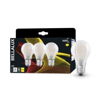 BELLALUX® CLA Set van 3 LED E27 7,5 Watt 2700 Kelvin 1055 Lumen