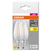 OSRAM CLASSIC B Set van 2 LED E14 4 Watt 2700 Kelvin 470 Lumen