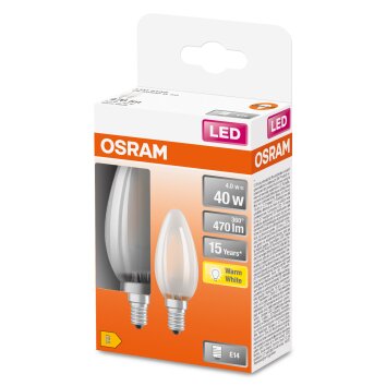 OSRAM LED Retrofit Set van 2 E14 4 Watt 2700 Kelvin 470 Lumen