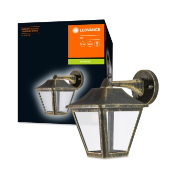 LEDVANCE ENDURA® Buiten muurverlichting Goud, Zwart, 1-licht