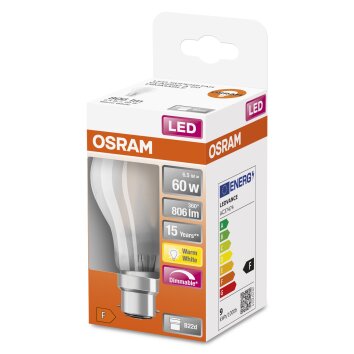 OSRAM LED Retrofit B22d 6,5 Watt 2700 Kelvin 806 Lumen