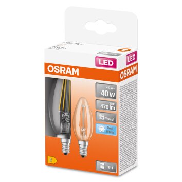 OSRAM LED Retrofit Set van 2 E14 4 Watt 4000 Kelvin 470 Lumen