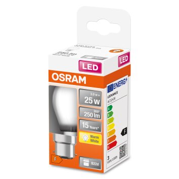 OSRAM LED Retrofit B22d 2,5 Watt 2700 Kelvin 250 Lumen