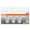 OSRAM LED STAR PAR16 set van 3 GU10 2,6 watt 2700 kelvin 230 lumen