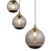 Globo POTTER Hanger Messing, Zwart, 5-lichts