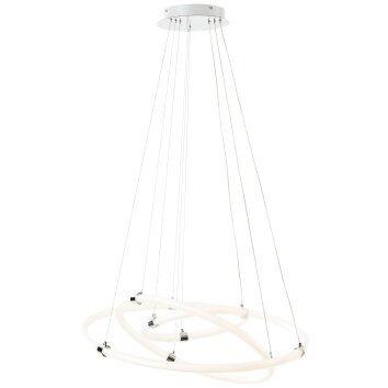 Brilliant Poolen Hanglamp LED Zilver, 1-licht, Afstandsbediening