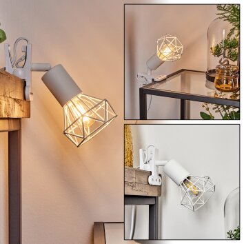 Baripada Klemlamp Wit, 1-licht