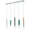 Brilliant Inez Hanglamp LED Zilver, 5-lichts