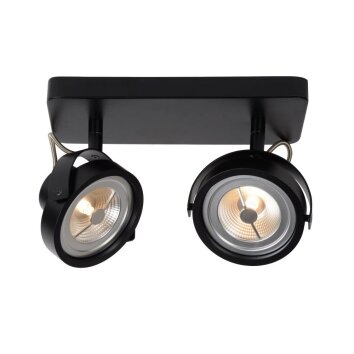 Lucide TALA LED Spot Zwart, 2-lichts