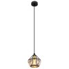 Globo LOIS Hanger Messing, Zwart, 1-licht