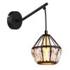 Globo LOIS Muurlamp Messing, Zwart, 1-licht