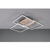 Reality Mobile Plafondlamp LED houtlook, Zwart, 1-licht, Afstandsbediening