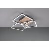 Reality Mobile Plafondlamp LED houtlook, Zwart, 1-licht, Afstandsbediening