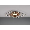 Trio Via Plafondlamp LED Goud, Zwart, 1-licht, Afstandsbediening