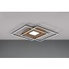 Trio Via Plafondlamp LED Goud, Zwart, 1-licht, Afstandsbediening