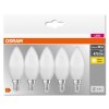 OSRAM CLASSIC B Set van 5 LED E14 4,9 Watt 2700 Kelvin 470 Lumen