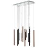 Brilliant Cembalo Hanglamp LED Bruin, 14-lichts