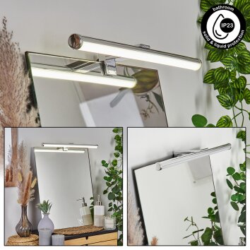 Morges Spiegellamp LED Chroom, 1-licht