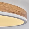 Salmi Plafondlamp LED Bruin, houtlook, Wit, 1-licht