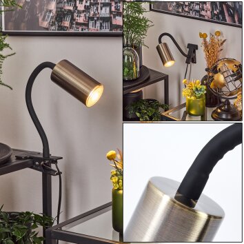 Javel Klemlamp Zwart, 1-licht