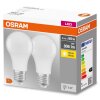 OSRAM Set van 2 LED E27 8,5 watt 2700 kelvin 806 lumen