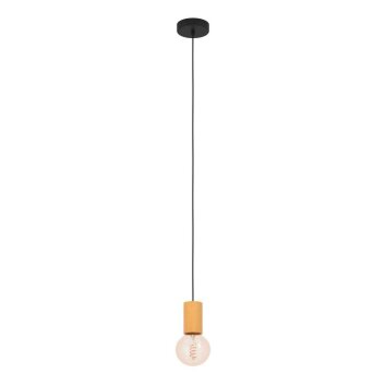 Eglo POZUETA Hanger Natuurlijke kleuren, Zwart, 1-licht