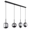 Globo BLACKY Hanger Zwart, 4-lichts