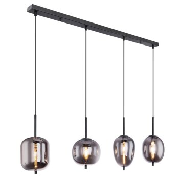 Globo BLACKY Hanger Zwart, 4-lichts