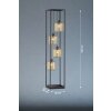 Fischer & Honsel Caydo Staande lamp Zwart, 4-lichts