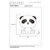 Lucide DODO PANDA Tafellamp LED Zwart, 1-licht