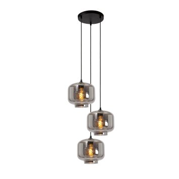 Lucide MEDINE Hanglamp Zwart, 3-lichts