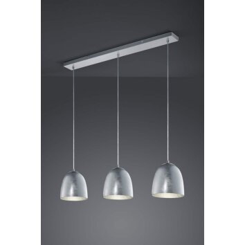 Trio ONTARIO Hanglamp Nikkel mat, 3-lichts