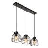 Lucide FILOX Hanglamp Zwart, 3-lichts