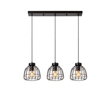 Lucide FILOX Hanglamp Zwart, 3-lichts