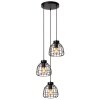 Lucide FILOX Hanglamp Zwart, 3-lichts