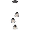 Lucide FILOX Hanglamp Zwart, 3-lichts