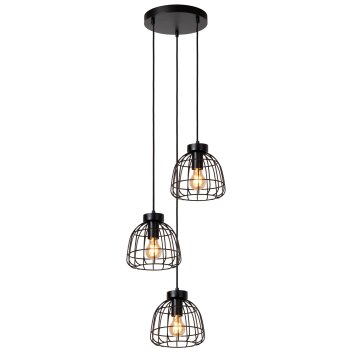 Lucide FILOX Hanglamp Zwart, 3-lichts